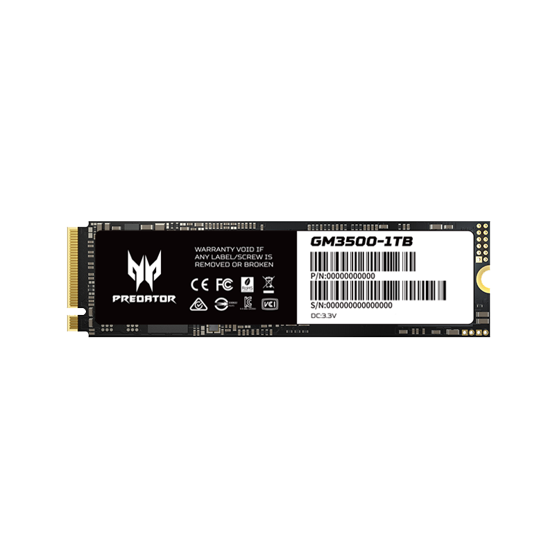 Predator GM3500 SSD PCIe Gen3 x4 NVMe 1.3