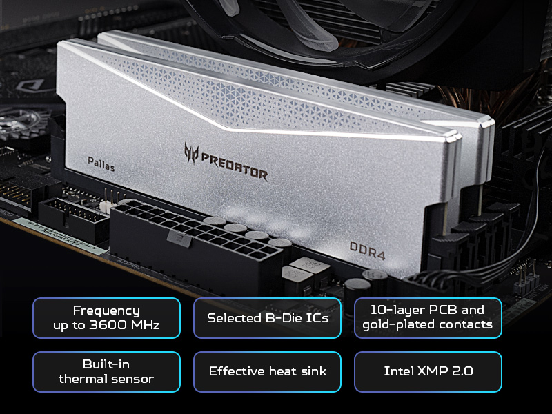Acer Predator Pallas DDR44-3600 Performance