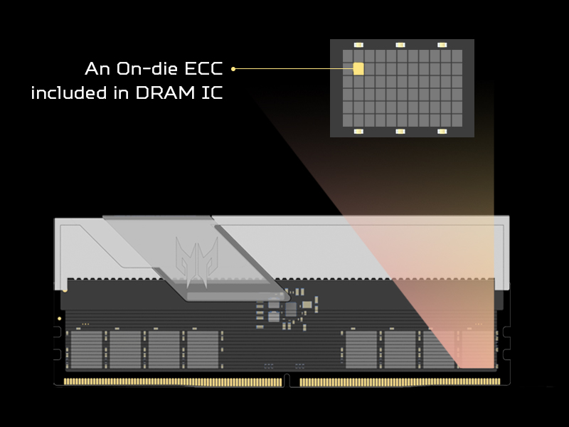 Predator Vesta II RGB DDR5 Memory with On-Die Error-correction to Stop Data Corruption